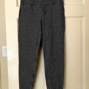 Old Navy Pixie mid rise ankle slacks, houndstooth